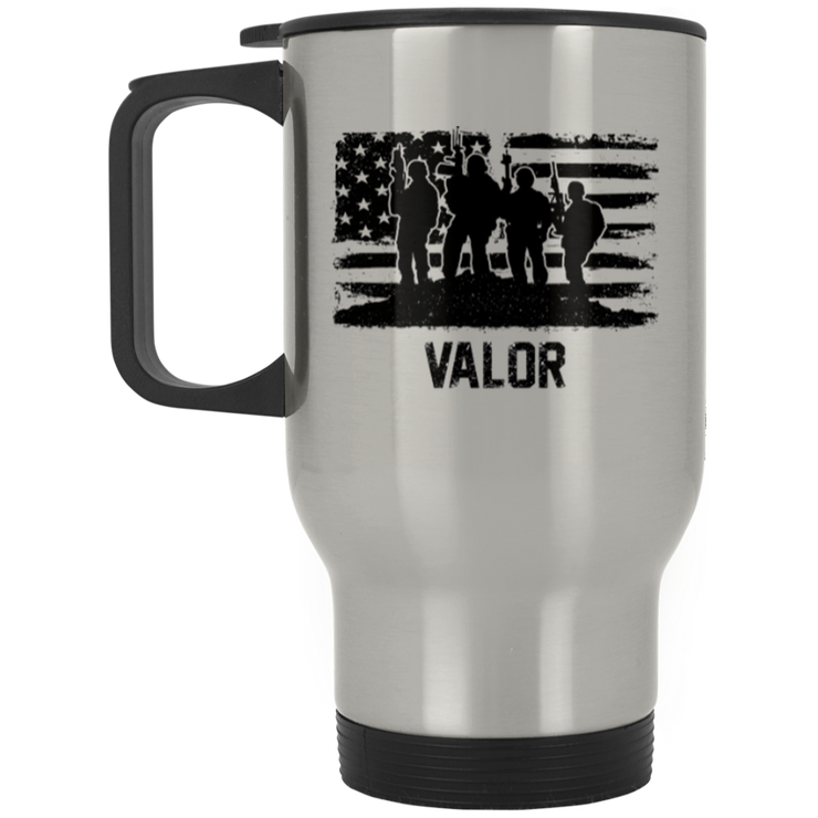 Valor Silver Stainless Travel Mug